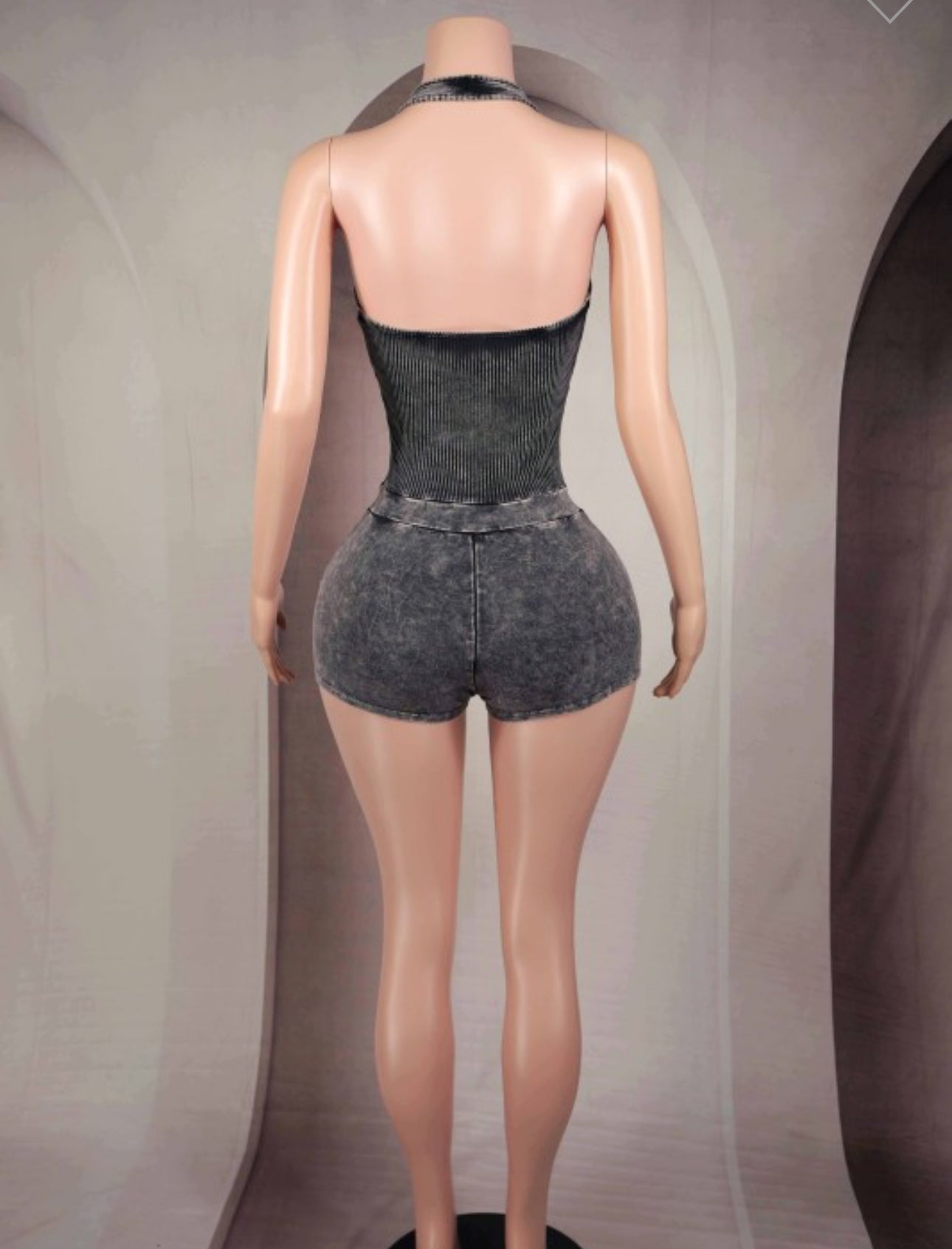 Sexy stone wash romper