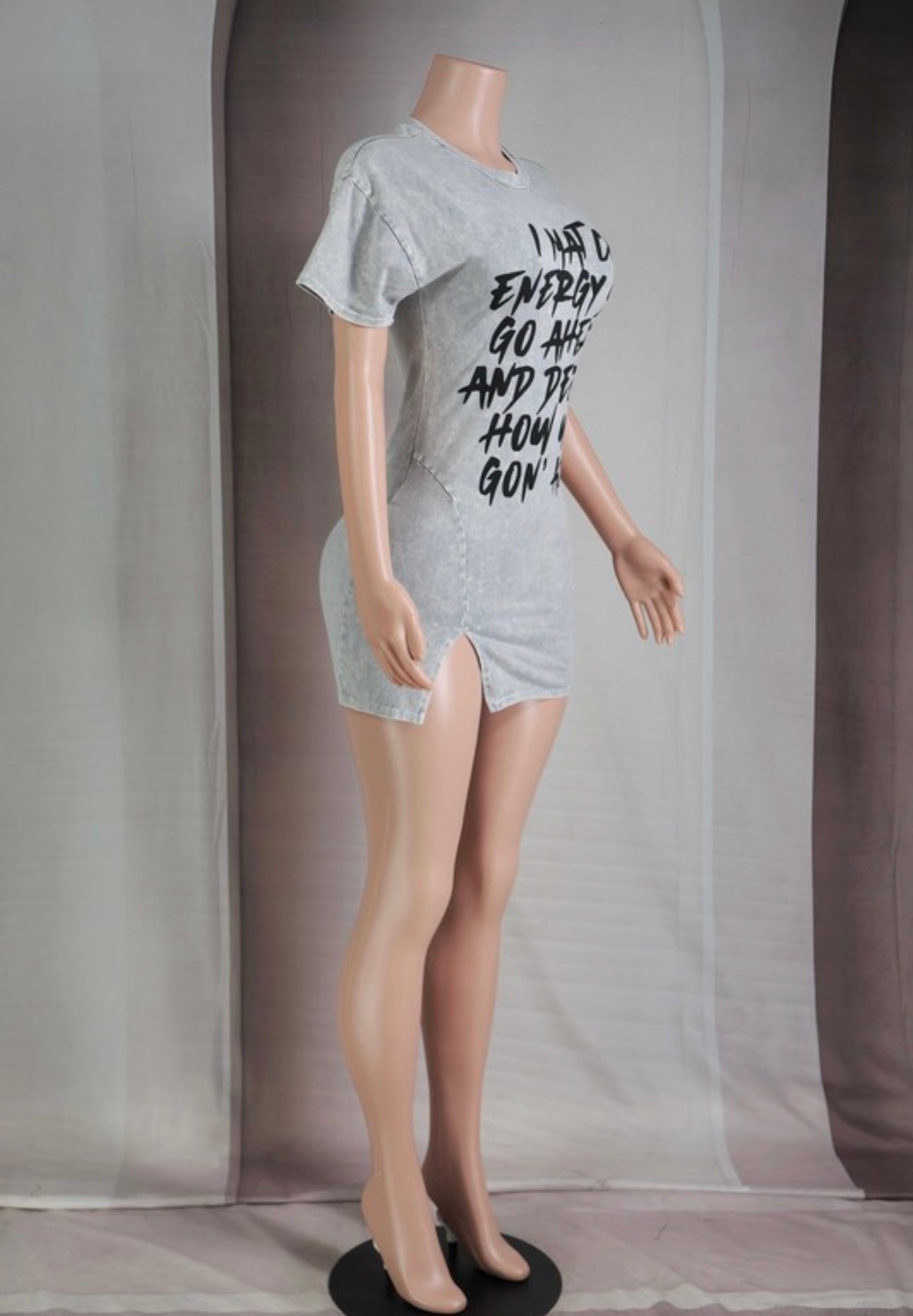 Stone wash dress