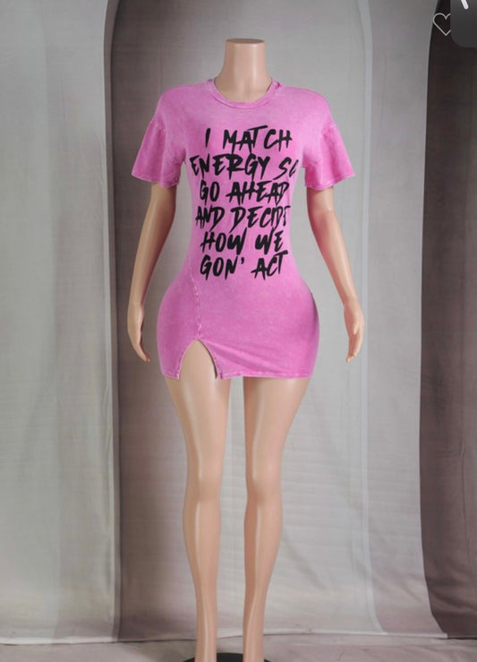 Stone wash dress