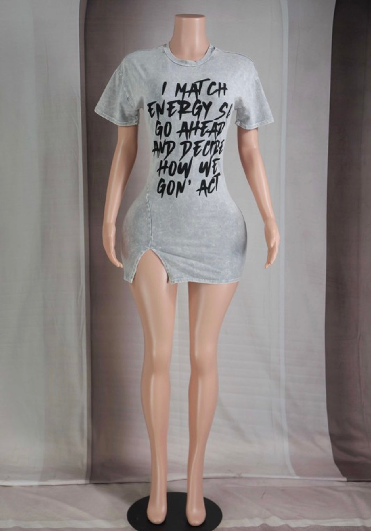 Stone wash dress
